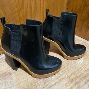 Melissa Soldier platform rain boots